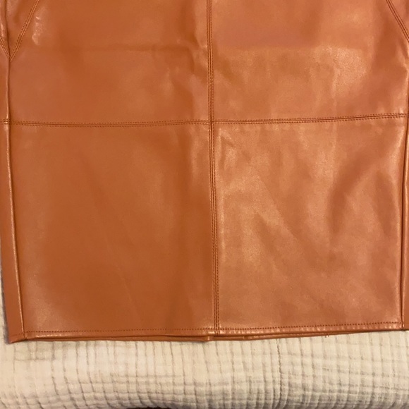 Asos Camel High Waisted Pencil Skirt - Picture 6 of 12